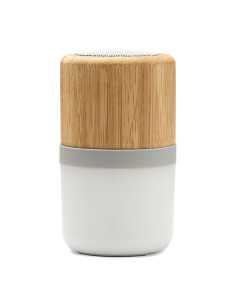 Enceinte lumineuse bluetooth à personnaliser en bambou "OZCAN" | SIP19
