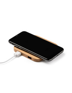 Chargeur à induction personnalisé en bambou 5W "NEBULA" | SIP19