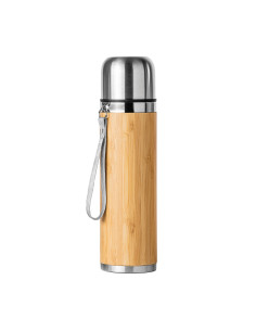 Thermos publicitaire bambou et acier inoxydable "FENGI" 420 ml | SIP19