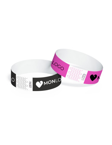 BRACELET FESTIVAL PERSONNALISABLE EN PAPIER "PARTY"