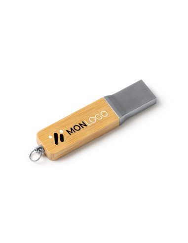 CLÉ USB PLATE EN BAMBOU 16GB "NETIX"