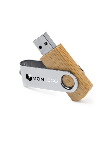 CLÉ USB ROTATIVE EN BAMBOU 16GB "ULDON"