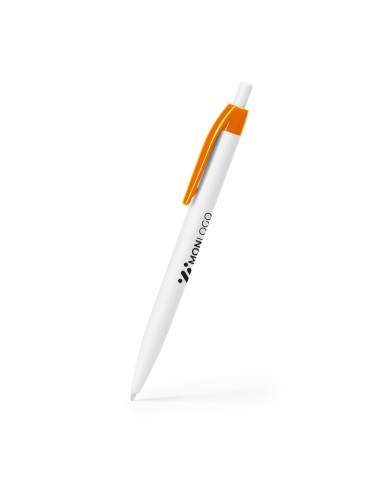 STYLO BILLE PERSONNALISÉ AVEC CLIP COLORÉ  EN ABS "HINDRES"