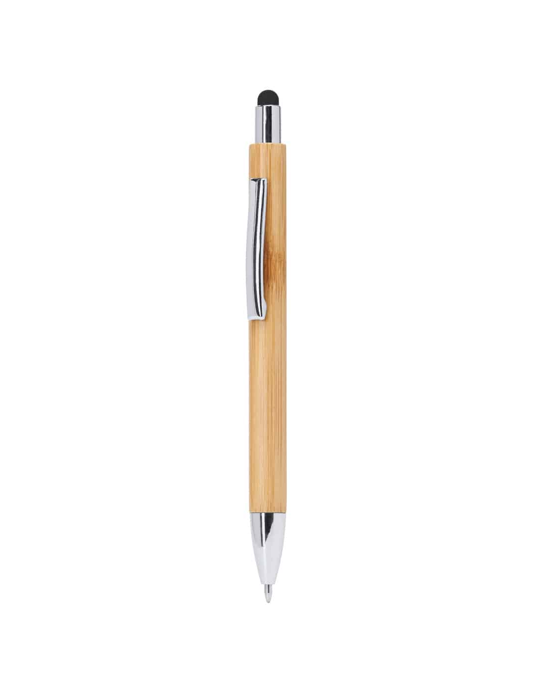 Stylo bille tactile personnalisé en bambou "PAMPA" | SIP19