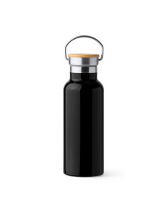 Thermos personnalisable en acier et bambou "TISET" de 500 ml | SIP19
