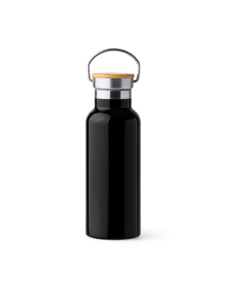 Thermos personnalisable en acier et bambou "TISET" de 500 ml | SIP19