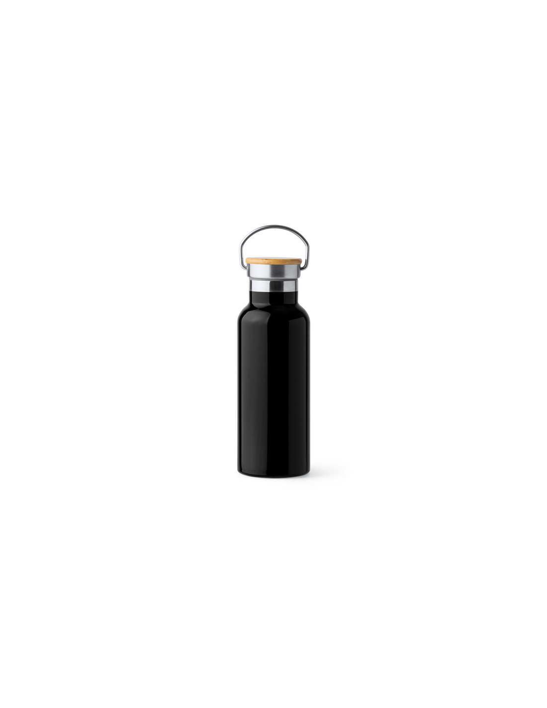 Thermos personnalisable en acier et bambou "TISET" de 500 ml | SIP19