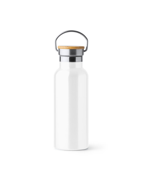Thermos personnalisable en acier et bambou "TISET" de 500 ml | SIP19