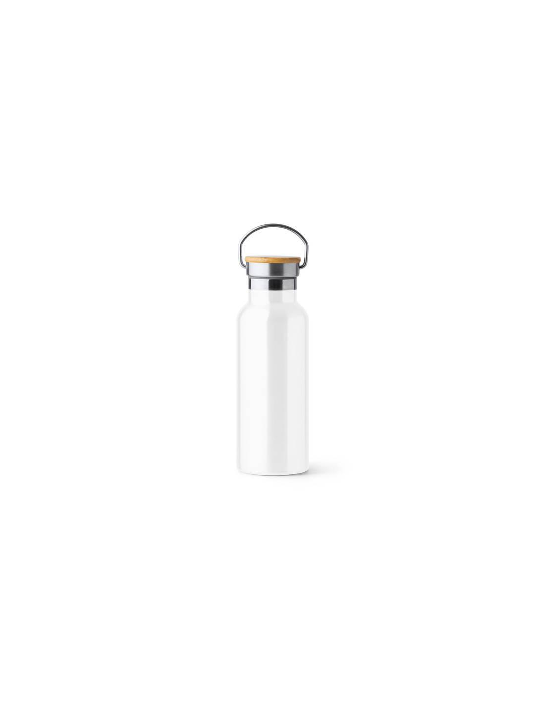Thermos personnalisable en acier et bambou "TISET" de 500 ml | SIP19