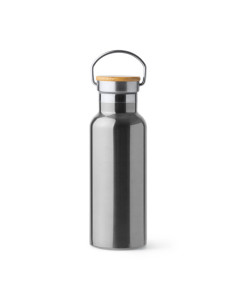 Thermos personnalisable en acier et bambou "TISET" de 500 ml | SIP19