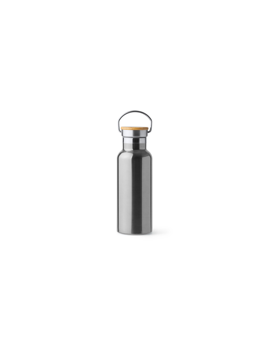 Thermos personnalisable en acier et bambou "TISET" de 500 ml | SIP19