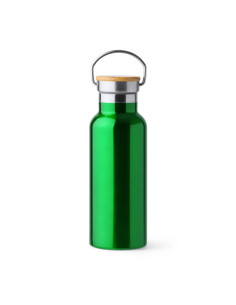 Thermos personnalisable en acier et bambou "TISET" de 500 ml | SIP19