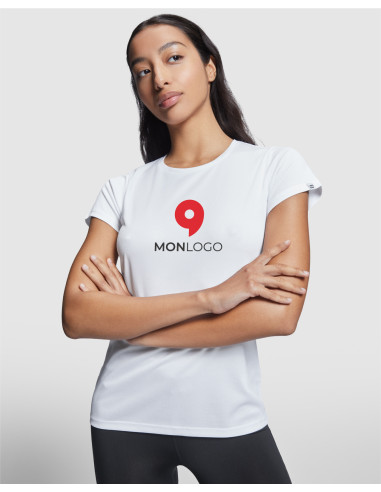 T-SHIRT SPORT PUBLICITAIRE FEMME POLYESTER RECYCLÉ 135G "IMOLA"