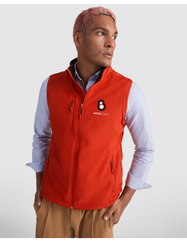 GILET SOFTSHELL 2 COUCHES UNISEXE PERSONNALISABLE 300G "QUEBEC"