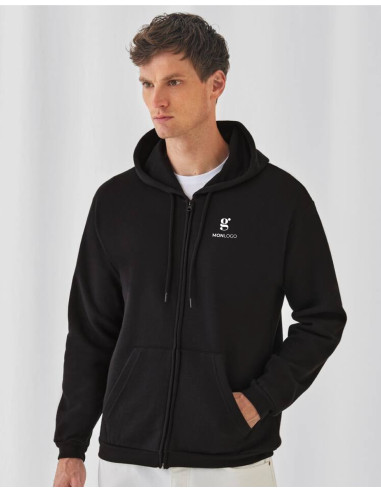 SWEAT À CAPUCHE ZIP UNISEXE PERSONNALISÉ POLYCOTON 270G "ALIJA"