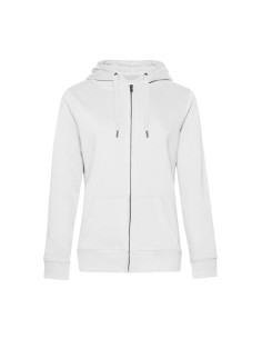 Sweat femme personnalisable à capuche zip en coton 280g "LUNGY" | SIP19