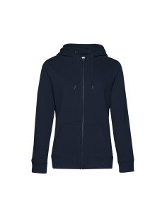 Sweat femme personnalisable à capuche zip en coton 280g "LUNGY" | SIP19