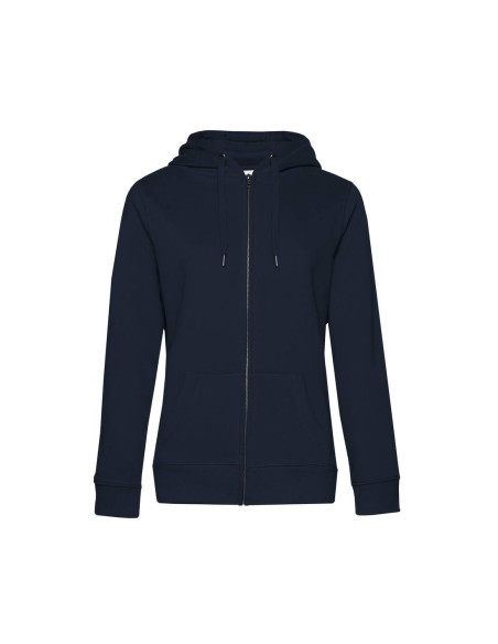 Sweat femme personnalisable à capuche zip en coton 280g "LUNGY" | SIP19