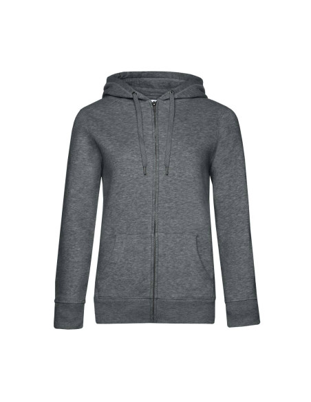 Sweat femme personnalisable à capuche zip en coton 280g "LUNGY" | SIP19