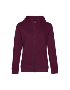 Sweat femme personnalisable à capuche zip en coton 280g "LUNGY" | SIP19