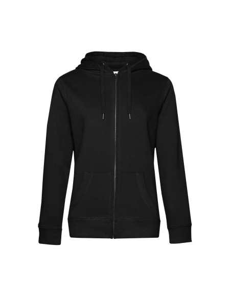 Sweat femme personnalisable à capuche zip en coton 280g "LUNGY" | SIP19