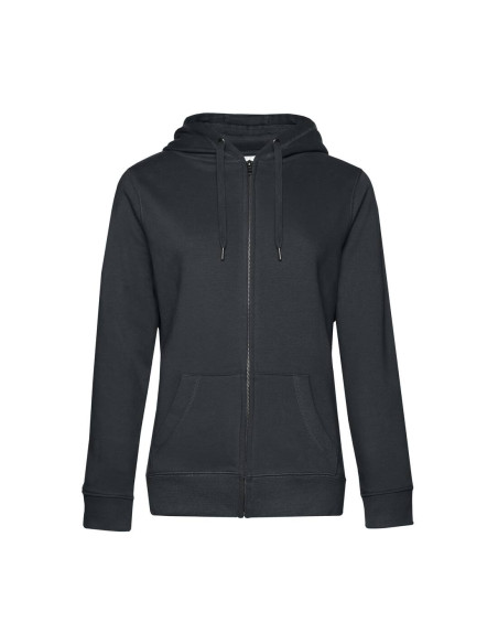 Sweat femme personnalisable à capuche zip en coton 280g "LUNGY" | SIP19