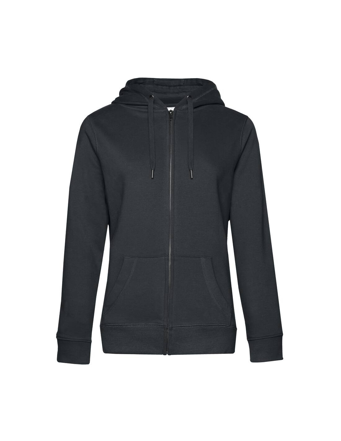 Sweat femme personnalisable à capuche zip en coton 280g "LUNGY" | SIP19