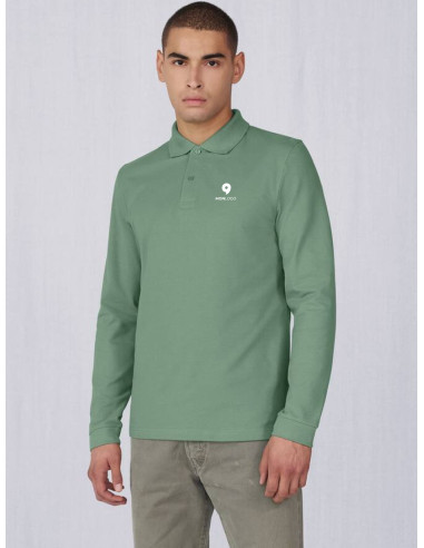 POLO HOMME MANCHES LONGUES PERSONNALISÉ EN COTON 210G "LEZEY"