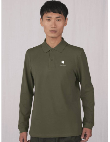 POLO HOMME MANCHES LONGUES PERSONNALISÉ EN COTON 180G "GANNA"