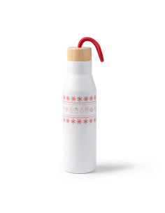 Gourde personnalisable en acier inoxydable et bambou "MELOW" | SIP19