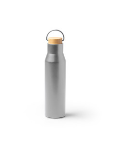Gourde isotherme personnalisée en acier inox et bambou "MEYER" |SIP19
