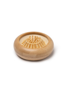 Brosse à cheveux rétractable personnalisée en bambou "SELDON" | SIP19