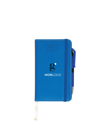 PACK AGENDA HEBDOMADAIRE 2025 + STYLO PERSONNALISÉS EN QUADRI