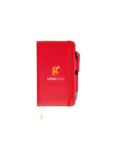 PACK AGENDA HEBDOMADAIRE 2025 + STYLO PERSONNALISÉS EN QUADRI