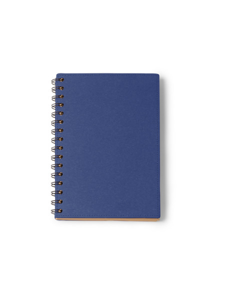 Carnet promotionnel à spirale A5 en carton recyclé "NUSAX" | SIP19