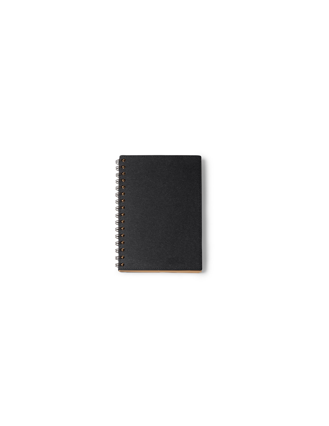 Carnet promotionnel à spirale A5 en carton recyclé "NUSAX" | SIP19