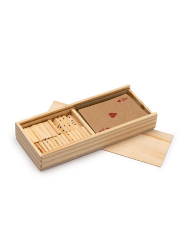 SET PERSONNALISABLE DE 2 JEUX DE SOCIÉTÉ EN CARTON RECYCLÉ "LUDUS"