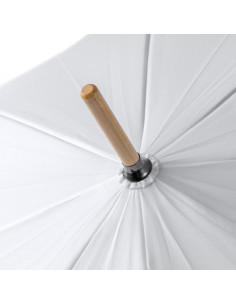Parapluie coupe-vent promotionnel en bambou et RPET "VARME"| SIP19