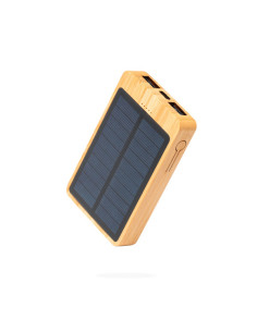 Powerbank solaire personnalisé en bambou 5 000 mAh "BERKEL" | SIP19
