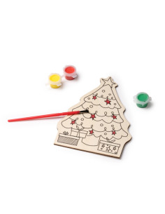 Set de coloriage personnalisé pour Noël en bois "CANDEL" | SIP19