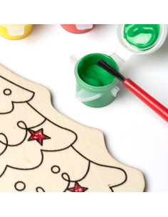 Set de coloriage personnalisé pour Noël en bois "CANDEL" | SIP19