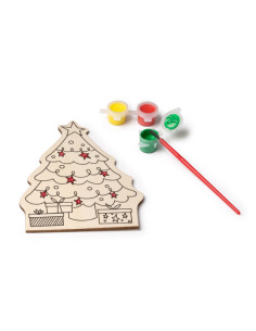 Set de coloriage personnalisé pour Noël en bois "CANDEL" | SIP19
