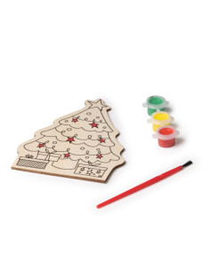 Set de coloriage personnalisé pour Noël en bois "CANDEL" | SIP19