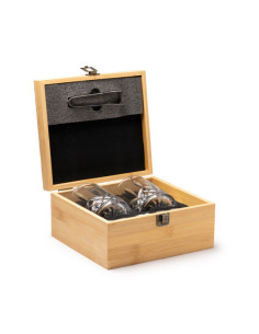 Set de whisky personnalisé en bambou "DANYS" | SIP19