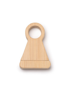 Tire-bouchon personnalisable et porte-bouteille en bambou "KONEN" | SIP19