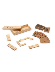 Set de jeux de société personnalisés en papier recyclé "LUDUS" | SIP19
