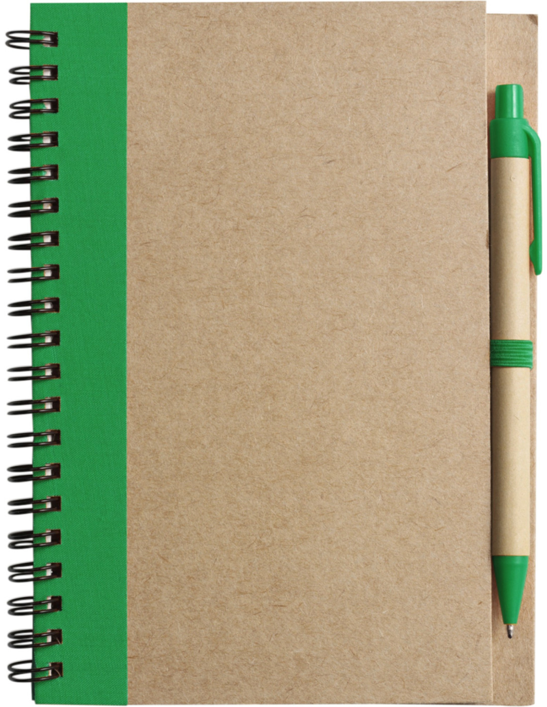 CARNET A5 ET STYLO RECYCLÉS "NINO" - Carnets personnalisés - SIP19