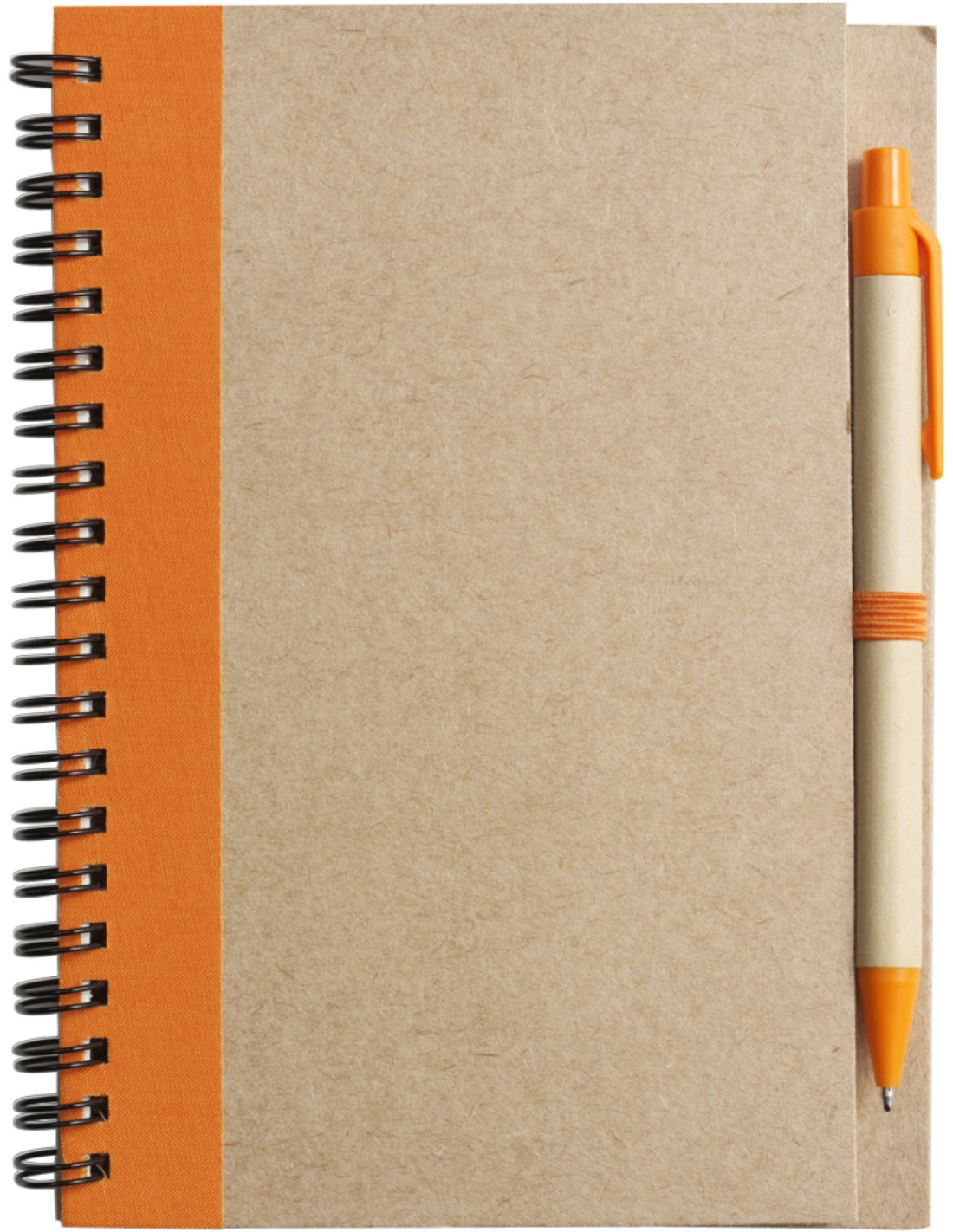 CARNET A5 ET STYLO RECYCLÉS "NINO" - Carnets personnalisés - SIP19