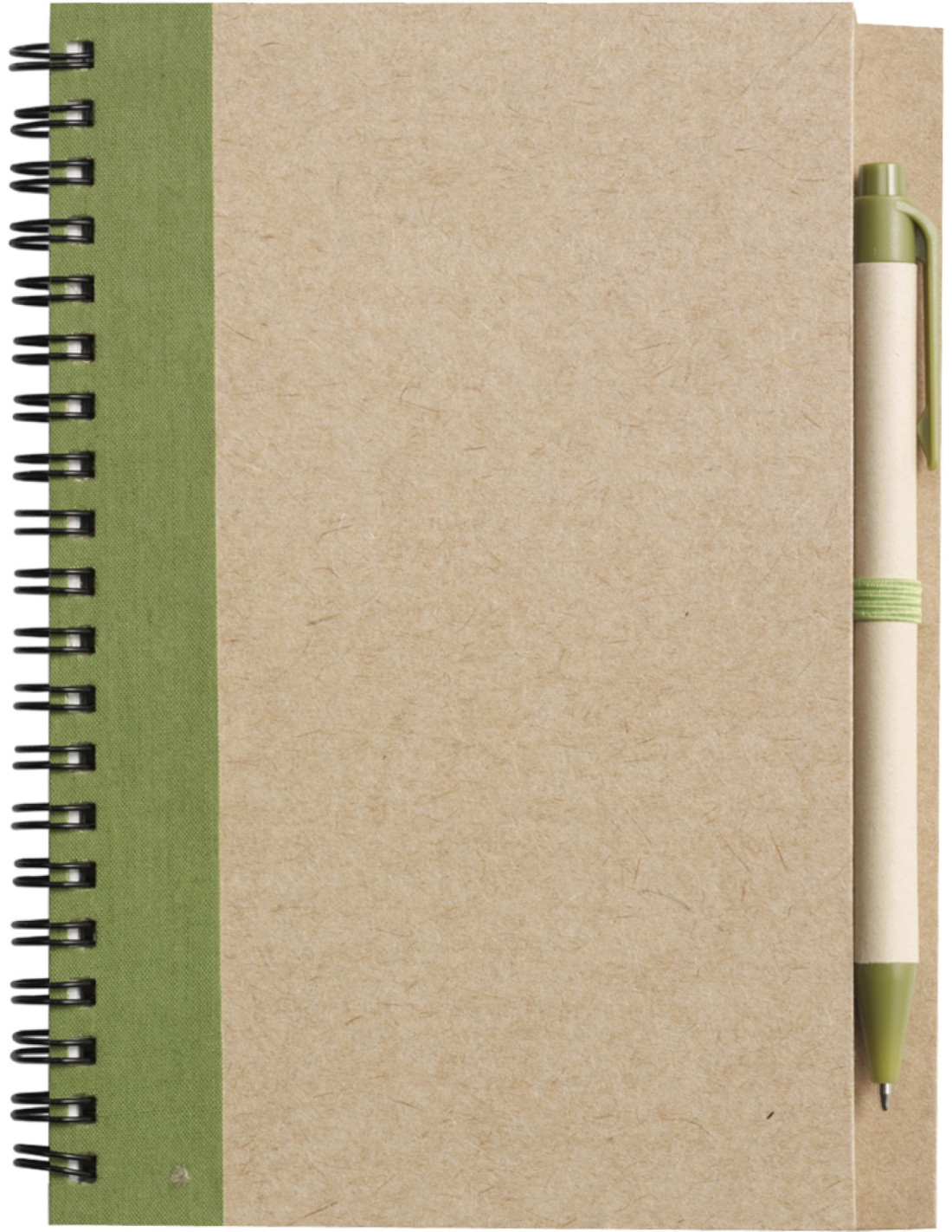 CARNET A5 ET STYLO RECYCLÉS "NINO" - Carnets personnalisés - SIP19