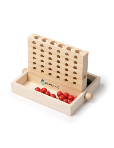 JEU DE SOCIÉTÉ PUISSANCE 4 PERSONNALISÉ EN BOIS "VICOS"